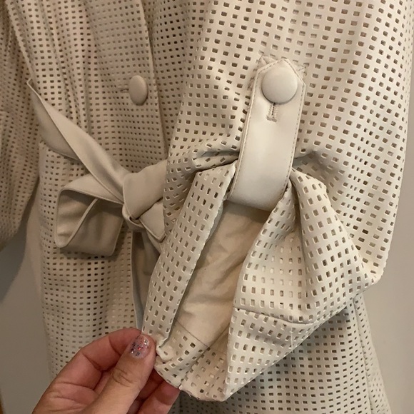 Vegan leather Perforated Jacket - Picture 4 of 8